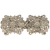 Breiter Dirndl Buckle Clasp, Traditional Apron Clasp, Metal with Flower,