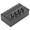 4 Channel Line Mixer Stereo Compact Low Noise Adjustable Volume