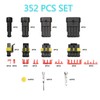 AONNOUS 352PCS Automotive Electrical Connectors & Crimper Kit;Weather Pack Connectors