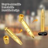 FOWSRHRG Portable Pipe Scraper Set, Gold Bullet-shape Pipe with 3-in1