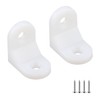 Ctyjia Pack of 20 Plastic Corner Braces, L-shaped Bracket with