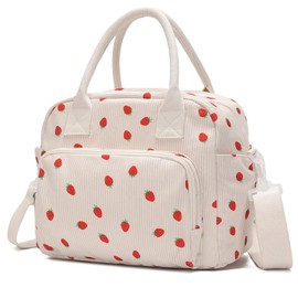 Pawsky Insulated Lunch Bag for Girls and Women, Large Leakproof Cooler Tote Reusable Lunch Box for Work Picnic Travel Office Beach with Shoulder Strap