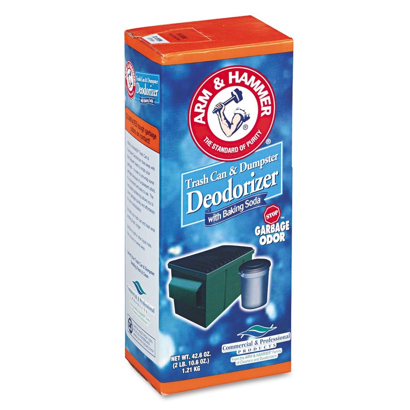 Trash Can & Dumpster Deodorizer, Sprinkle Top, Unscented, Powder, 42.6