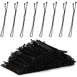 Tbestmax 800 Pcs Hair Bobby Pins, 2 Inch Black Hairpins with Box for Women Lady Girls Kids, Invisible Wave Hairgrip Barrette Hair Clip Bulk Hair Accessories