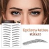 AWAVM 7Sheets/77Pairs 4D Hair-Like Eyebrow Tattoo Stickers - Waterproof, Long