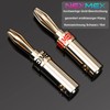 NEXMEX Banana Plugs for Speaker Cable Set of 8 Connectors