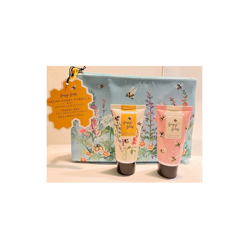 Heathcote & Ivory Busy Bees Vegan Honey Travel Bag Body