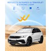 Canvcle Windshield Sun Shade for 2018-2023 Volkswagen VW Tiguan Side