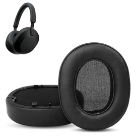 WH-1000XM5 Earpads,HAIZEEN Earpads Compatible with Sony WH-1000XM5 WH1000XM5 Wireless Headphones Ear pads Replacement Cushion (Protein Leather/Memory Foam)