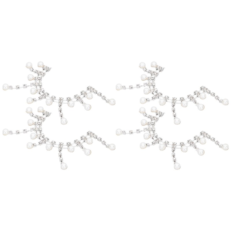 4Pcs Crystal Claw Chain Trimming Fringe Simulation Diamond Chain for