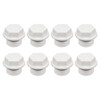 PATIKIL 8pcs G1/2 Male Hex Head Pipe Plug PVC Nut