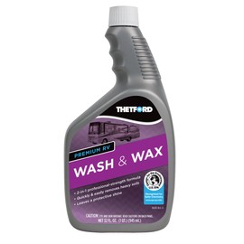 Thetford Premium RV Wash and Wax, Detergent and Wax for RVs / Boats / Trucks / Cars 32 oz - Thetford 32516