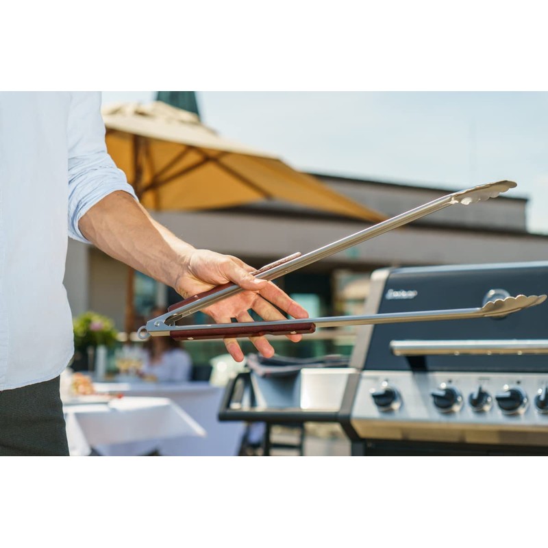 Pott & Flamme XXL 56 cm Barbecue Tongs with Carabiner