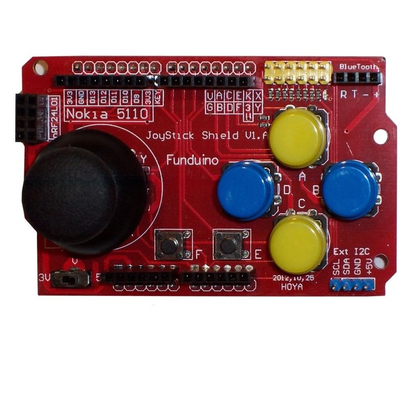 DollaTek Gamepad Joystick Shield V1 Expansion Board Red