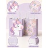 16 PCS Unicorn Party Favor Bags, Unicorn Birthday Gift Bags