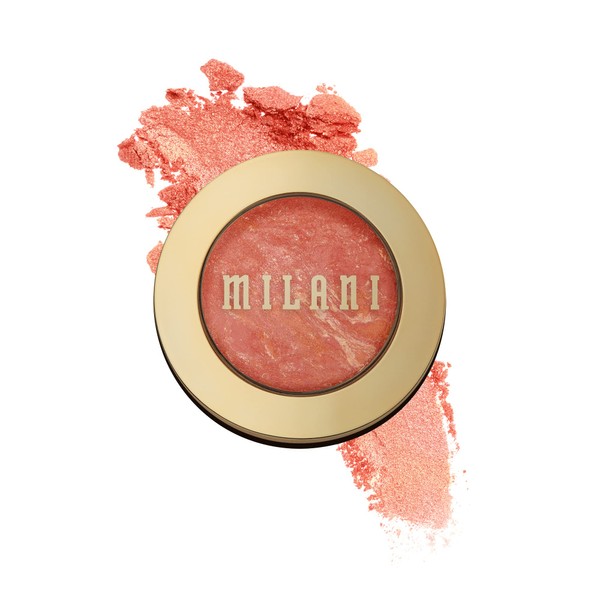 Milani Baked Blush - Corallina (0.12 Ounce) Cruelty-Free Powder Blush - Shape, Contour & Highlight Face for a Shimmery or Matte Finish