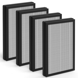 4 Pack PM1240B & AP2 HEPA Replacement Filter Compatible with Priestley PM1240B and Airversa AP2 Air Purifier, 3-stage Filtration System Pre-Filter, H13 True HEPA ＆ Activated carbon