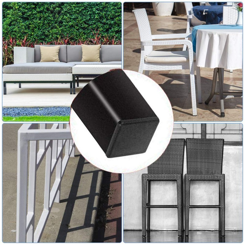 Hydanle 16 Pack 2 Inch Square Plastic Plugs, 50mm×50mm Insert