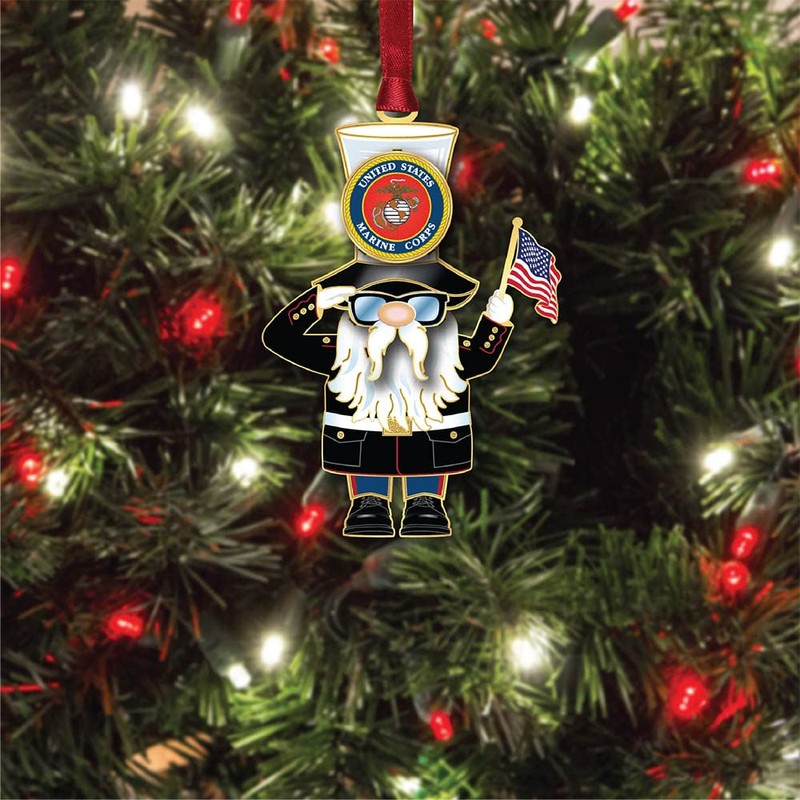 Beacon Design US Marine Corps Gnome Ornament