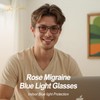 Goiteia FL 41 Migraine Glasses,Light Sensitivity Glasses for Fluorescent LED