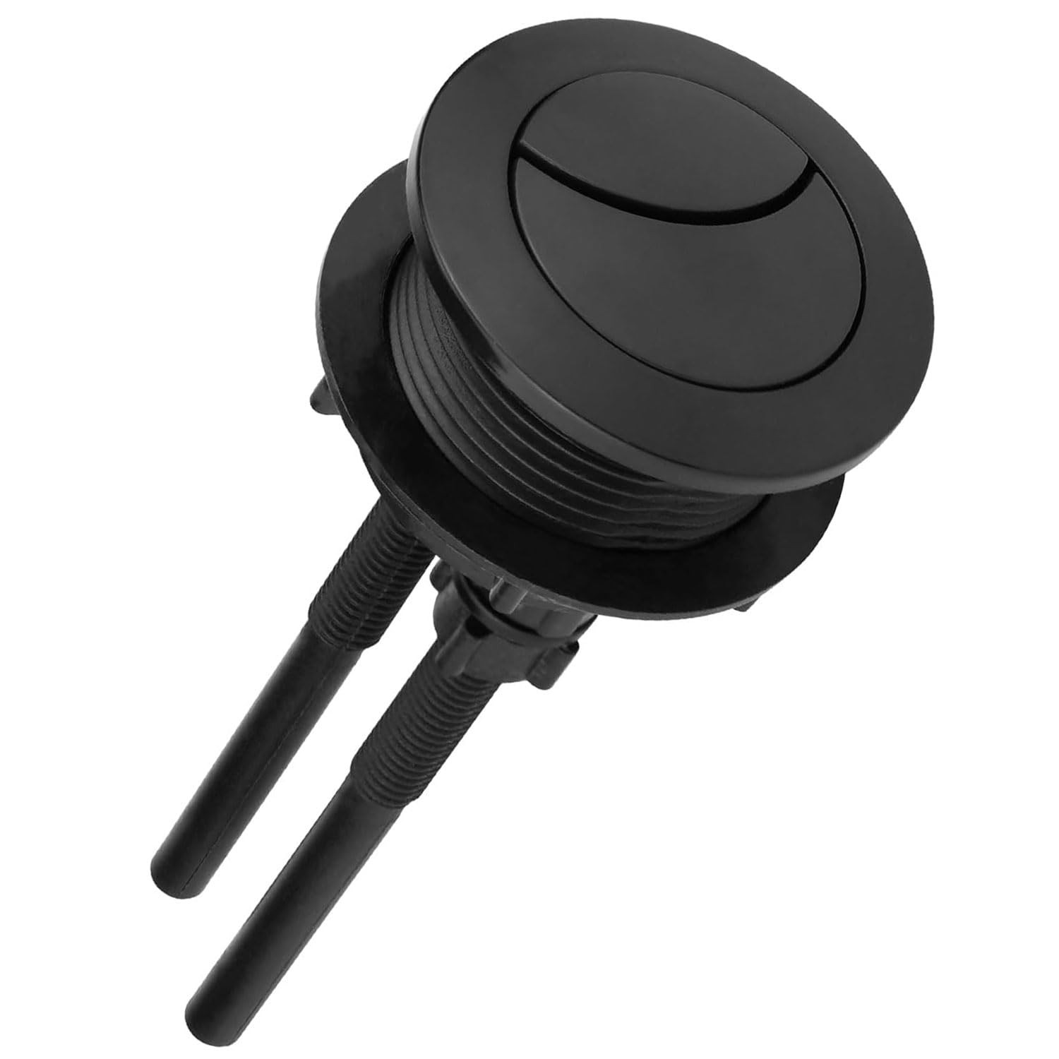 Black Toilet Flush Button Replacement Dual Toilet Flush Button Round ...