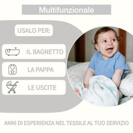 Bubblin Baby Muslin, 80 x 80 cm, Pack of 3, 100% Cotton, Double Woven, Oeko-Tex Certified, Muslin Nappies, Burp Cloths (Winter)