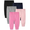 Cvaoo 5-Pack Unisex Baby Pants 0-24M, Cotton Baby Boy Girl