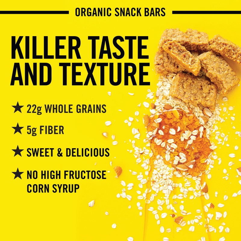 Dave's Killer Bread Oat-Rageous Honey Almond Organic Snack Bars, 4