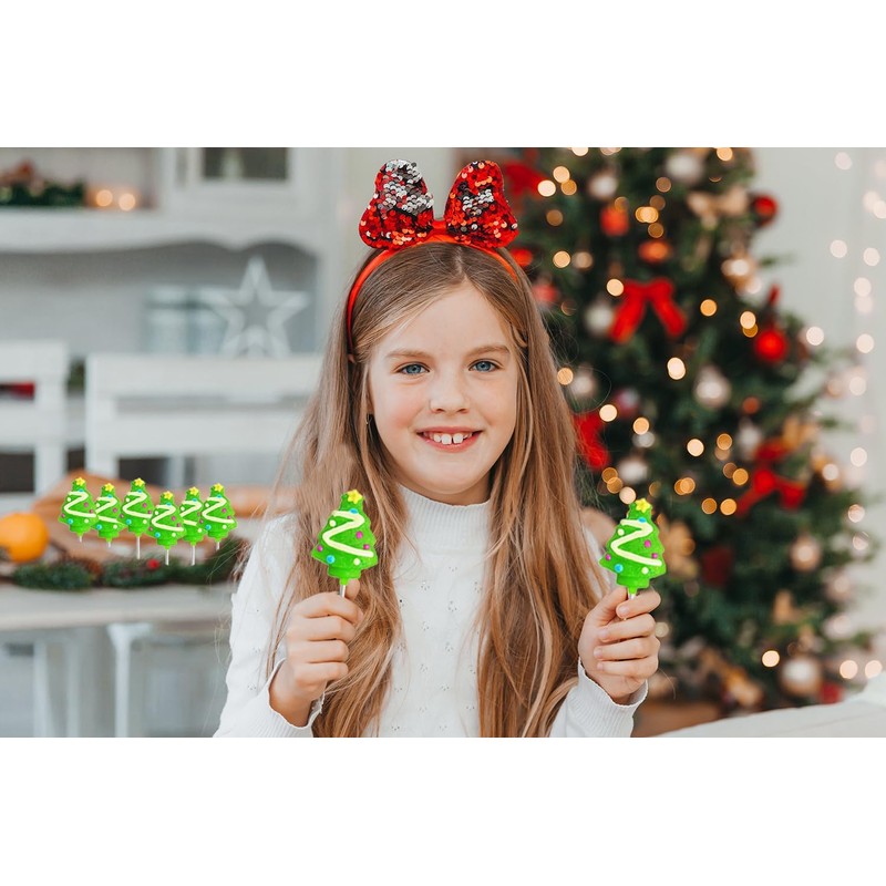Fruidles Christmas Tree Lollipop, Candy Canes Suckers, Mixed Fruit Flavor,