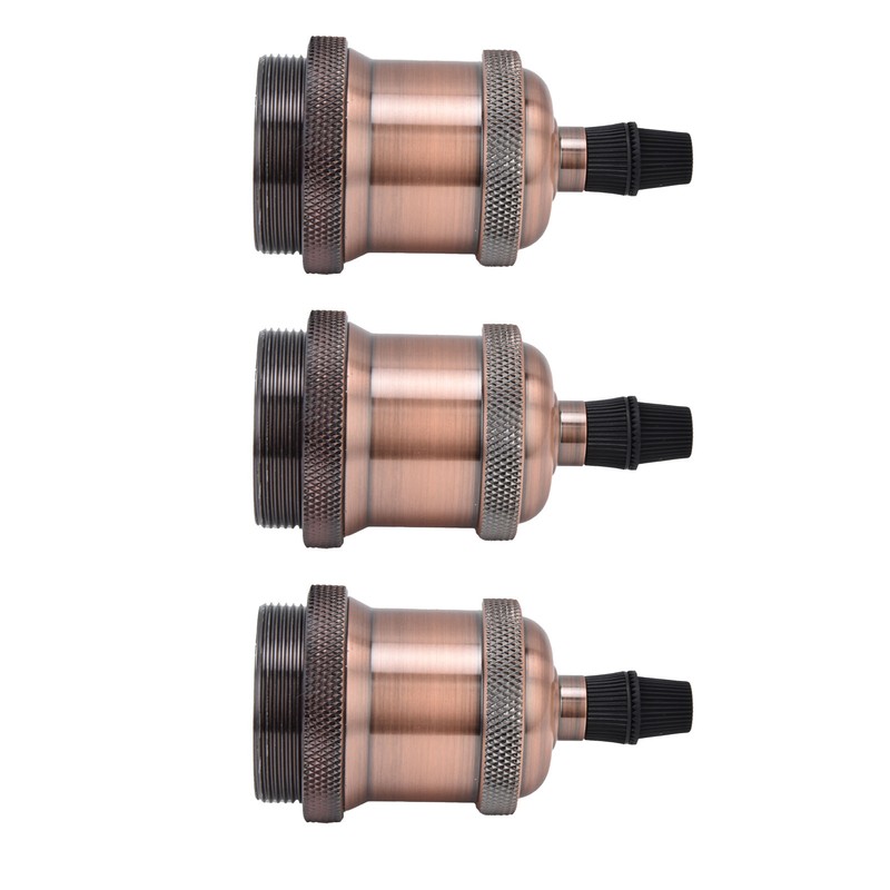 6 Pcs Lamp Holder Metal E26 E27 Screw Retro Lighting