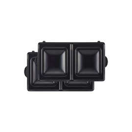 Official [Vitantonio] Square Hot Sandwich Plate (PVWH-20-SH) 【 Square type that can hold plenty of large ingredients 】 Waffle & Hot Sandwich Maker Dedicated Separately Sold Plate (2-piece set)