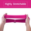 Peomeise 50pcs Fuchsia Spandex Chair Sashes with Buckle Slider for
