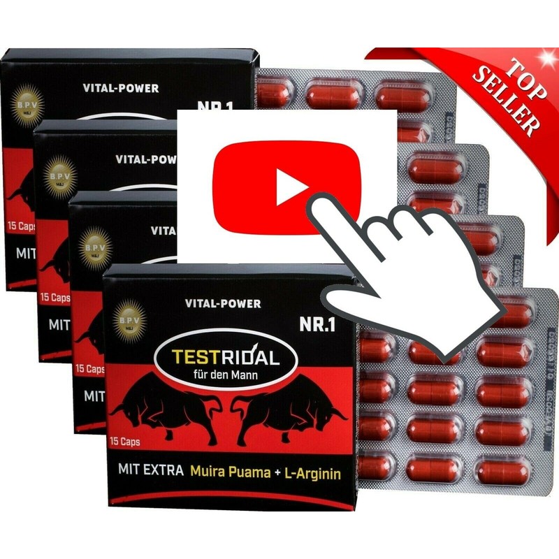 B.P.V - Testridal 30 Capsules = 16 g - Hardcore