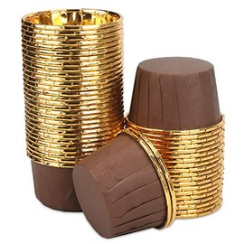 Aluminum Foil Cupcake Cups, Eusoar Disposable Muffin Liners 50Pcs, Baking Cups, Aluminum Cupcake Tip Pan Ramekin Holders, Little Pudding Cups