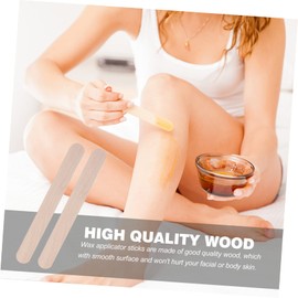 Ipetboom 400pcs Wax Sticks Applicator Kit Wax Strips Spatulas for Body Facial Hair Removal Includes for Easy Convenient