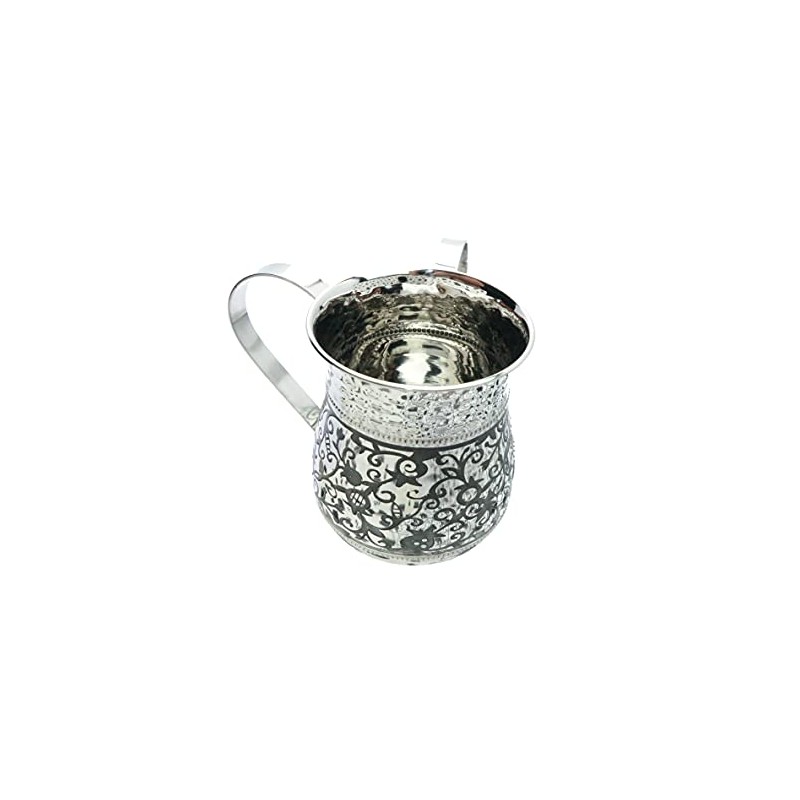EMANUEL Yair Stainless Steel Washing Cup for Netilat Yadayim Elegant