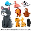 Oppaxf 9 Pieces Nurse Flashlight Pediatric, Nurse Flashlight Keychain, Animal