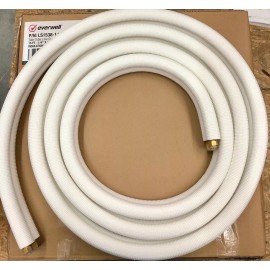 EVERWELL TWIN TUBE LINE SET - 15 FT - 3/8" X 5/8", INSULATION TYPE B - 3/8"