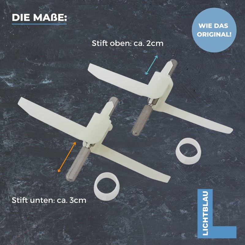 Lichtblau Set of 2 Drivers for Bosch Food Processor MUM5