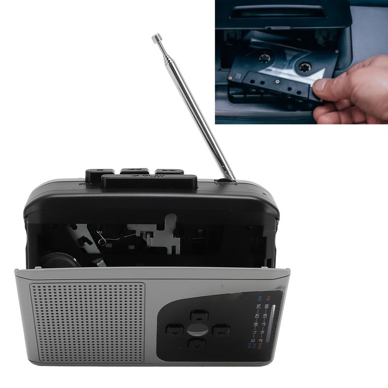 Portable Cassette Player ABS Cassette to MP3 Converter AM FM