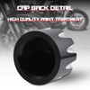 KaTur Motorcycle Black CNC Deep Cut Front Axle Nut Cover