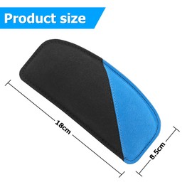 JNNJ Suede Knee Pads for Car Seats, Car Knee Leggings Cover, Car Door Armrest, Arm Pad for Centre Console, Car Door Elbow Cushion for Car (Blue)