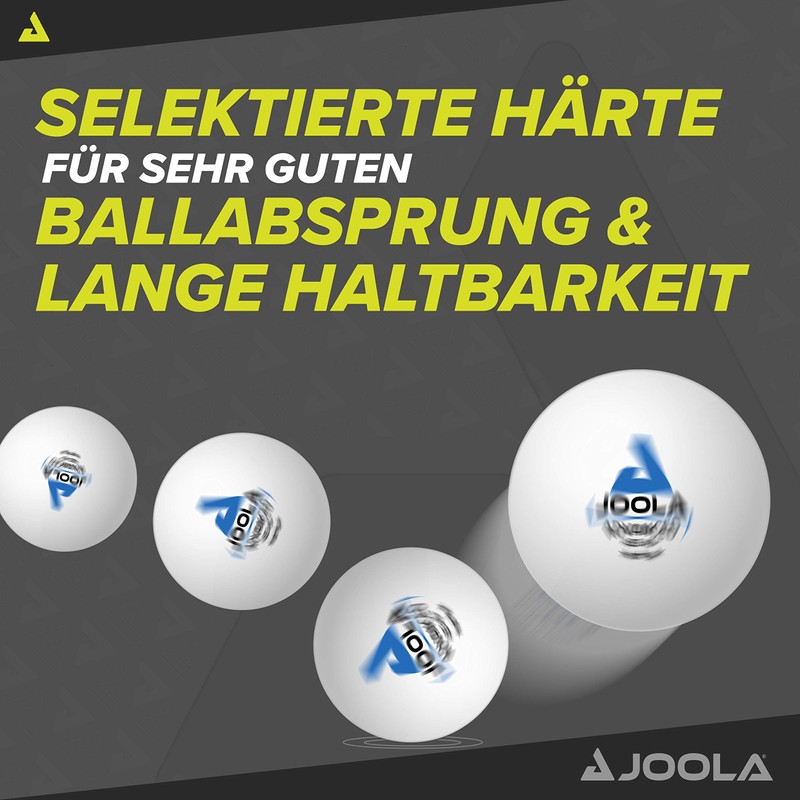 JOOLA 44206 Table Tennis Balls 3 Star Training Advanced 40+