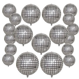 19 Pieces Decorative Disco Ball Disco Decoration Suitable for Disco Party, Wedding, Birthday Party, New Year's Eve Decoration (23 Inches / 15 Inches / 11 Inches / 7 Inches)