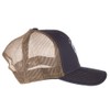 ARIAT Men's Shield Logo Adjustable Cap, Mesh Snap Back, Navy/Tan