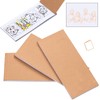 Colarr 4 Pcs Mini Blank Comic Book Kraft Grid 7.3