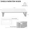 VIVO 24 inch Monitor Stand, Wood & Steel Desktop Riser,