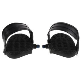 SUPVOX Adjustable Indoor Exercise Bike Pedals Straps Replacement Cycling Pedals for Ebike Comfortable Flat