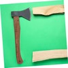SHINEOFI Hatchet Replacement Handle Ergonomic Carbonized Acutissima Wooden Axe Handle