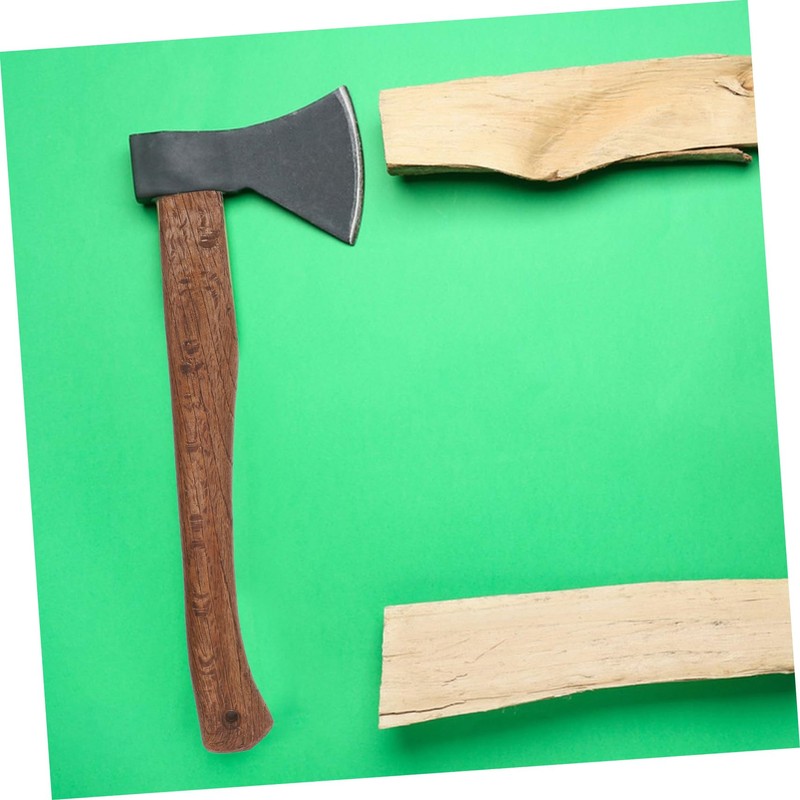 SHINEOFI Hatchet Replacement Handle Ergonomic Carbonized Acutissima Wooden Axe Handle